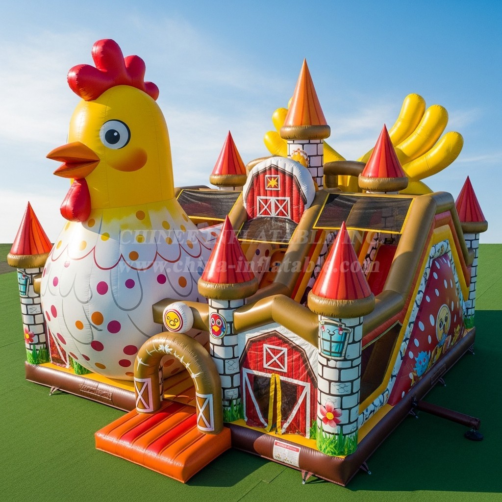 T5-2846 Chicken Theme Inflatable Castles