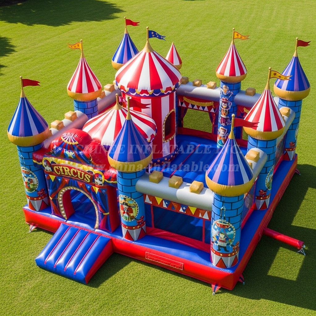 T5-2862 Circus Theme Inflatable Castles