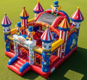 T5-2864 Clown Theme Inflatable Castles