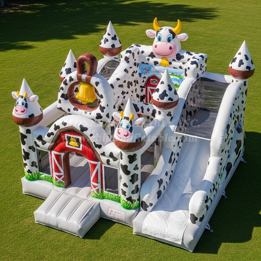 T5-2867 Cow Theme Inflatable Castles