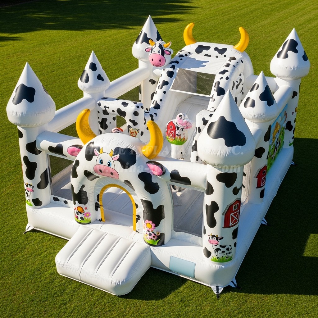 T5-2869 Cow Theme Inflatable Castles