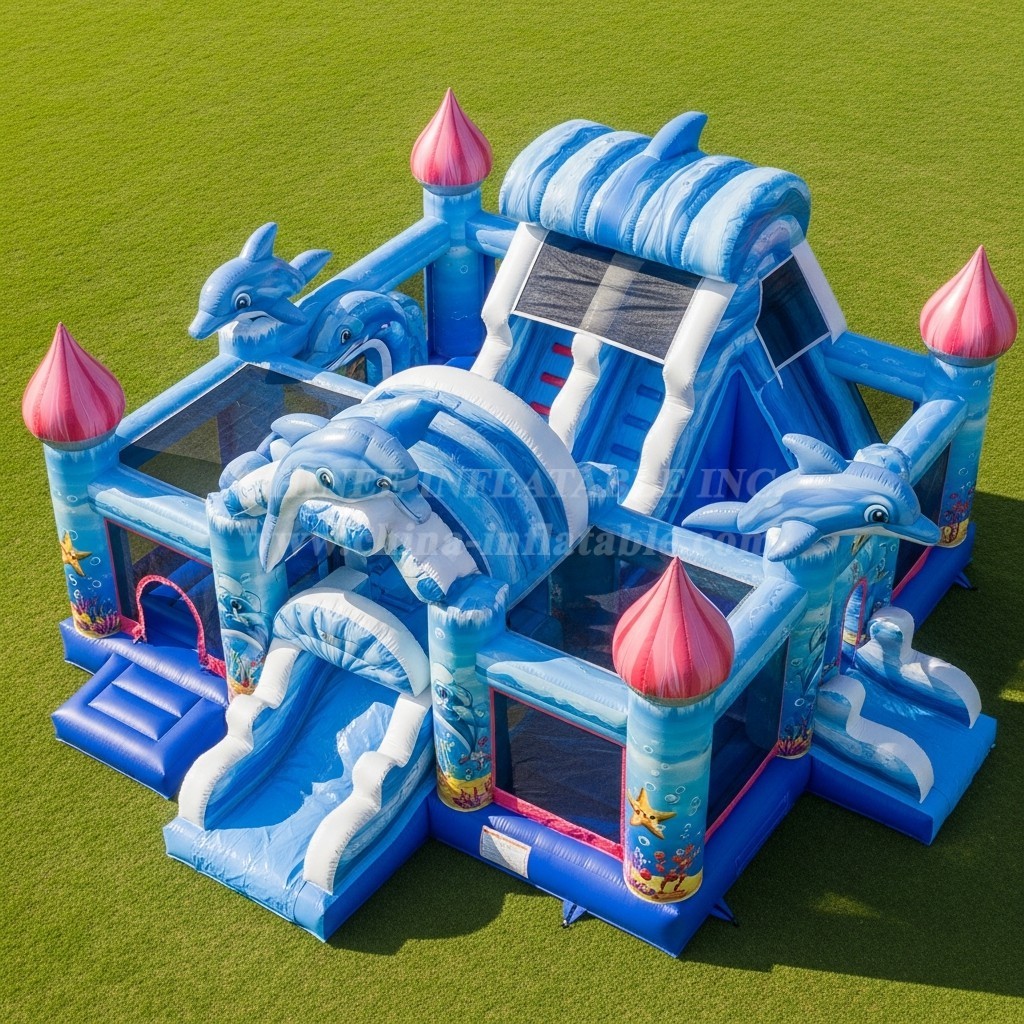 T5-2895 Dolphin Theme Inflatable Castles