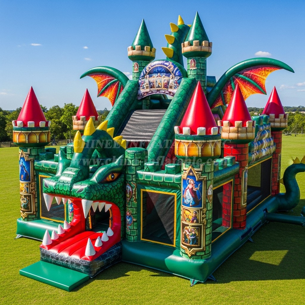 T5-2896 Dragon Theme Inflatable Castles