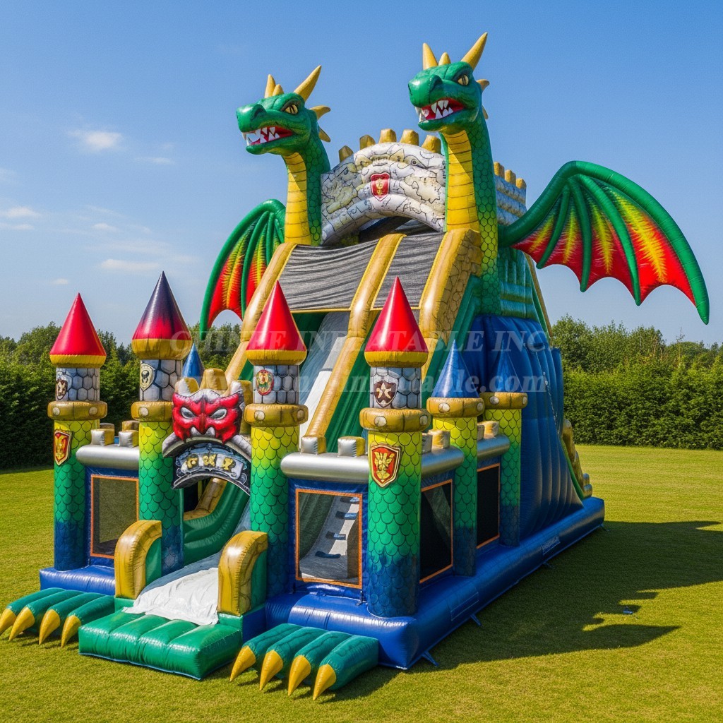 T5-2897 Dragon Theme Inflatable Castles