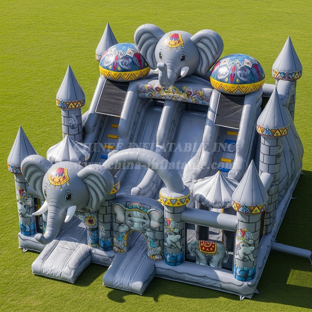 T5-2917 Elephant Theme Inflatable Castles