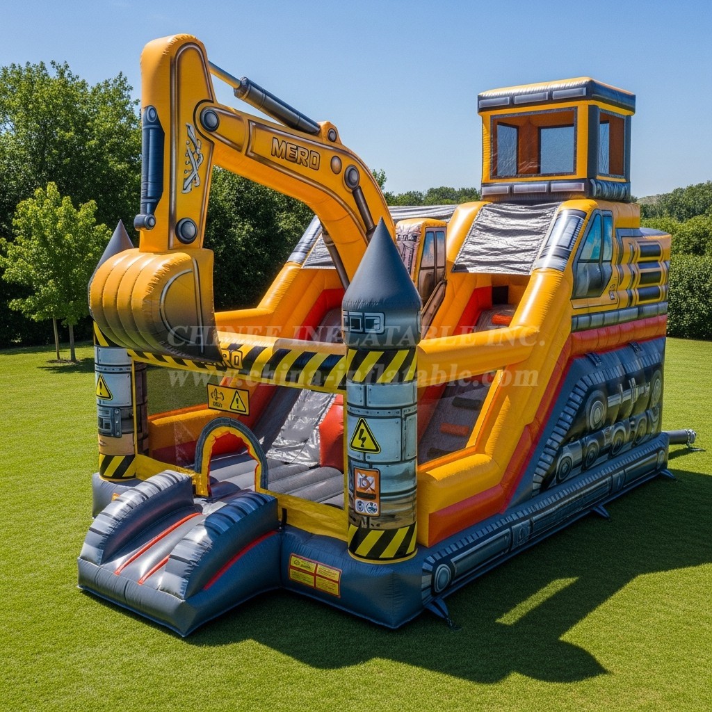 T5-2921 Excavator Theme Inflatable Castles