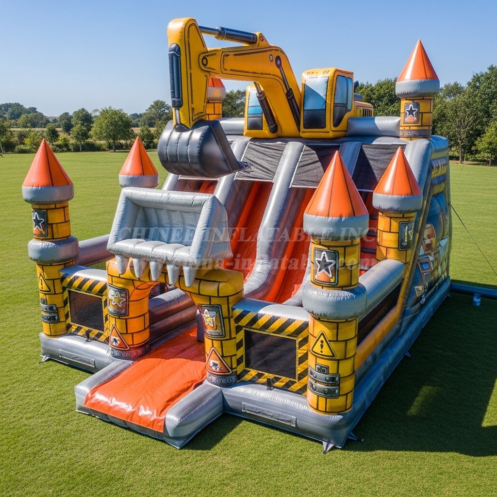 T5-2922 Excavator Theme Inflatable Castles