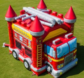 T5-2934 Firetruck Theme Inflatable Castles
