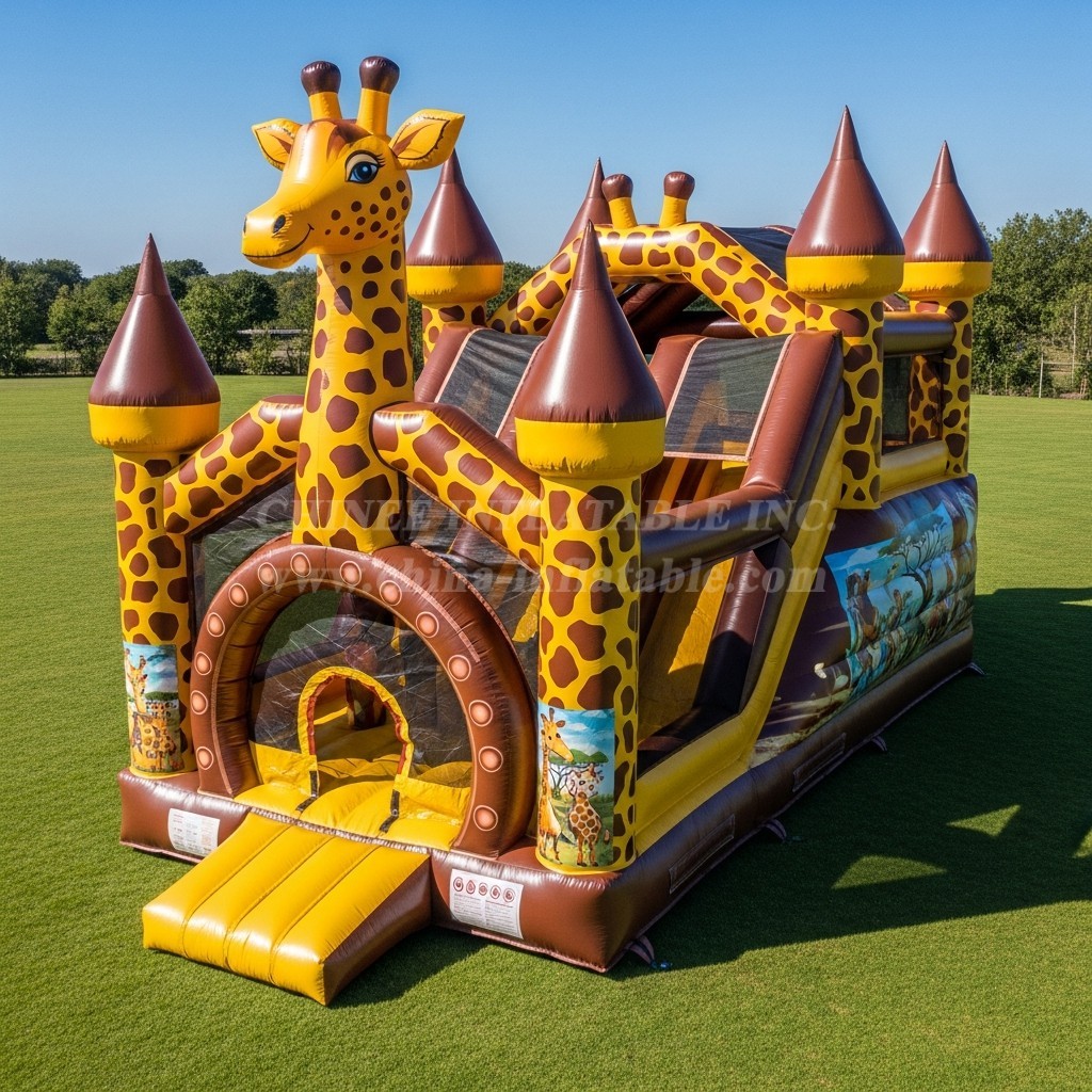 T5-2950 Giraffe Theme Inflatable Castles
