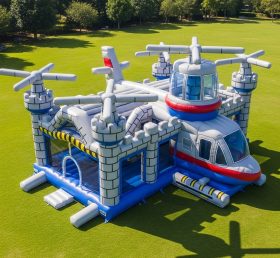 T5-2961 Helicopter Theme Inflatable Castles