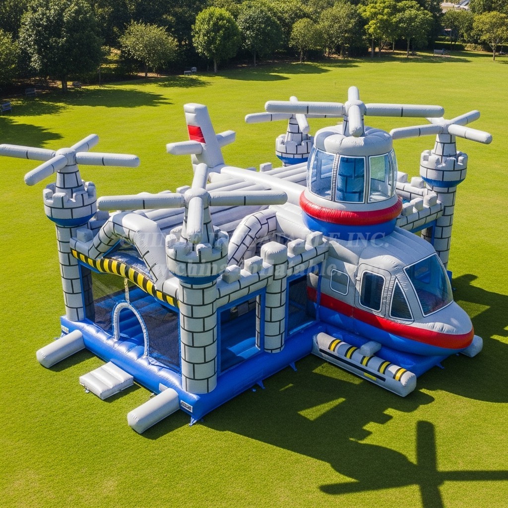 T5-2961 Helicopter Theme Inflatable Castles