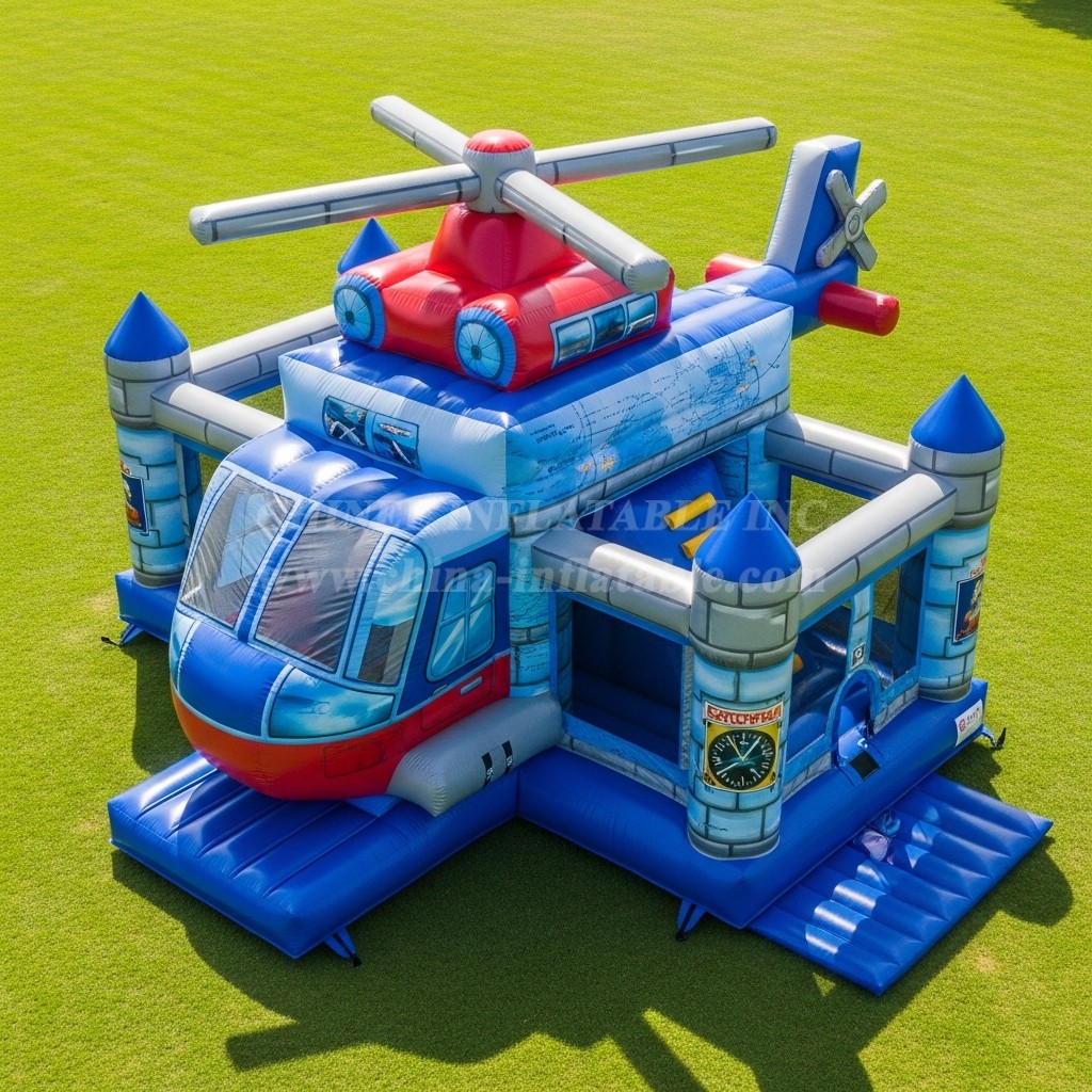 T5-2963 Helicopter Theme Inflatable Castles