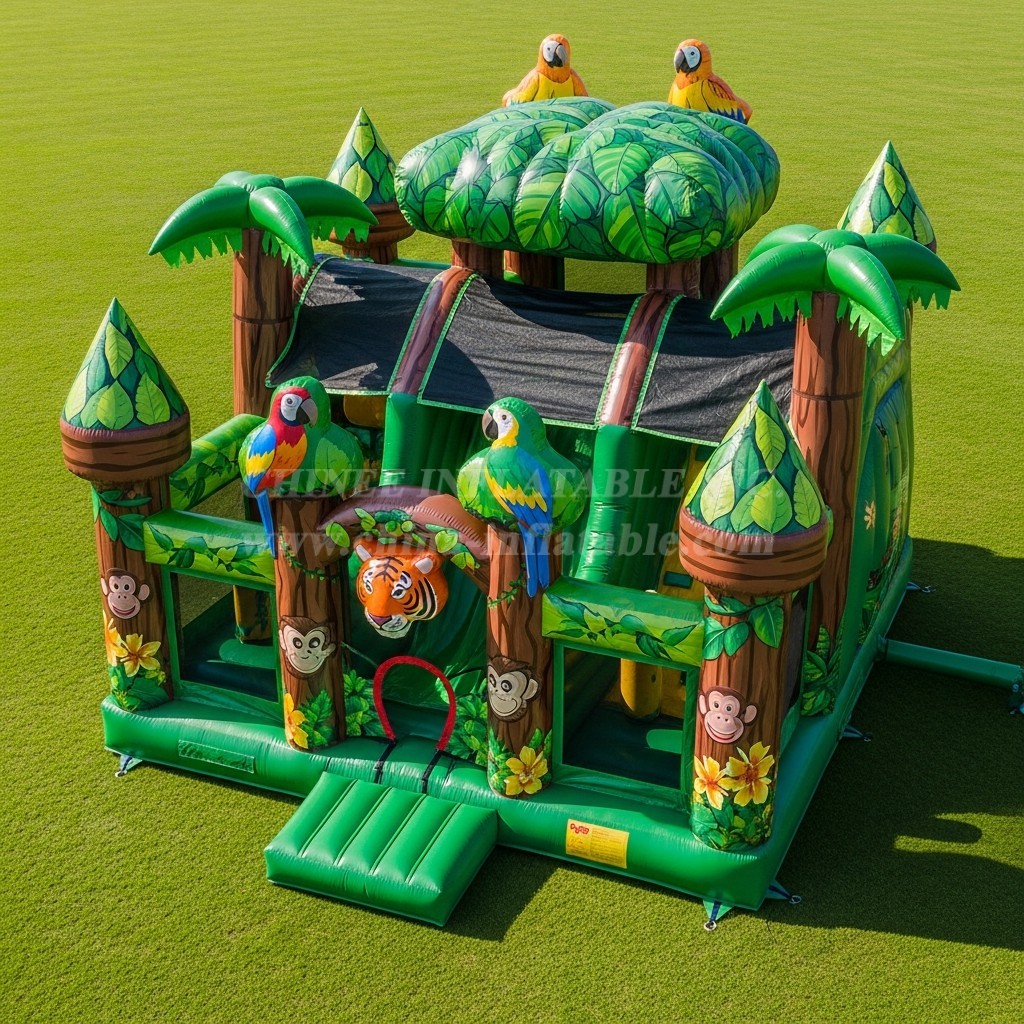 T5-2983 Jungle Theme Inflatable Castles