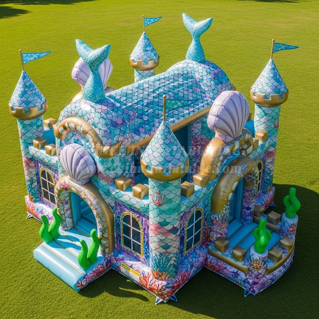 T5-3003 Mermaid Theme Inflatable Castles