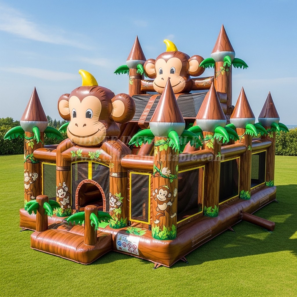 T5-3012 Monkey Theme Inflatable Castles