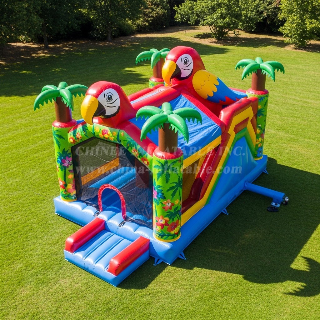 T5-3026 Parrot Theme Inflatable Castles