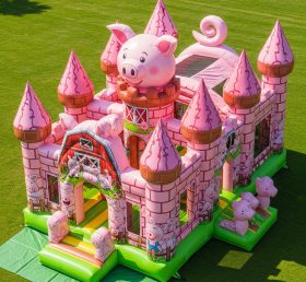T5-3033 Pig Theme Inflatable Castles