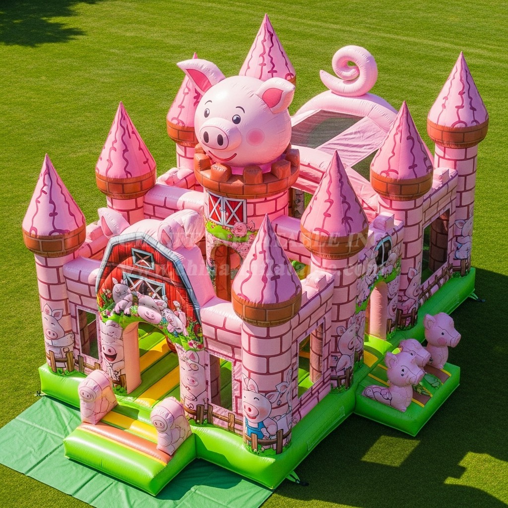 T5-3033 Pig Theme Inflatable Castles