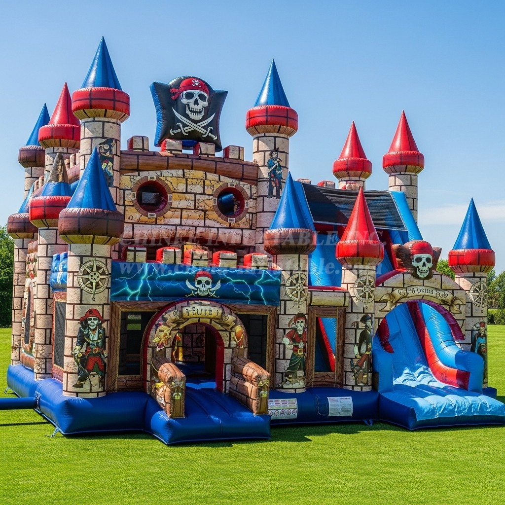 T5-3037 Pirates Theme Inflatable Castles