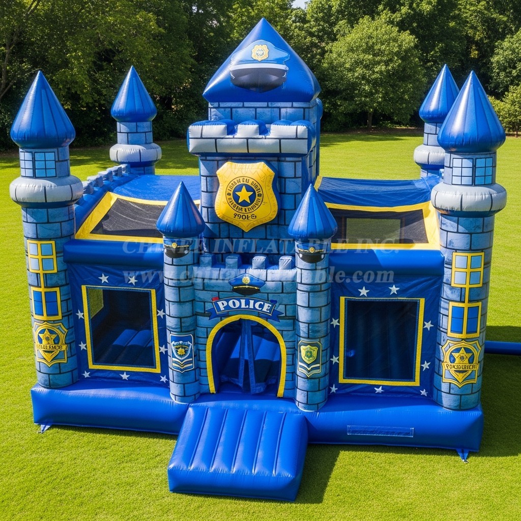 T5-3044 Police Station Theme Inflatable Castles