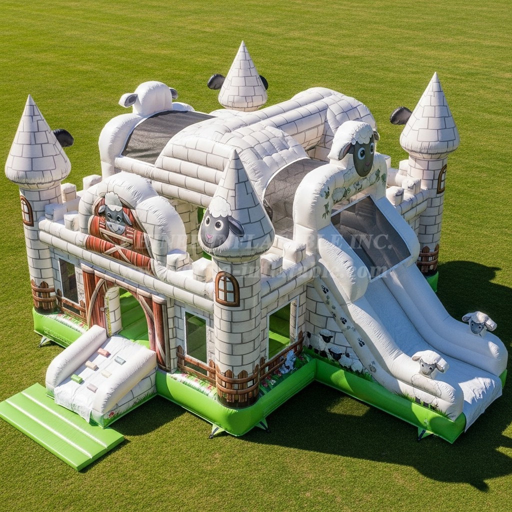T5-3066 Sheep Theme Inflatable Castles