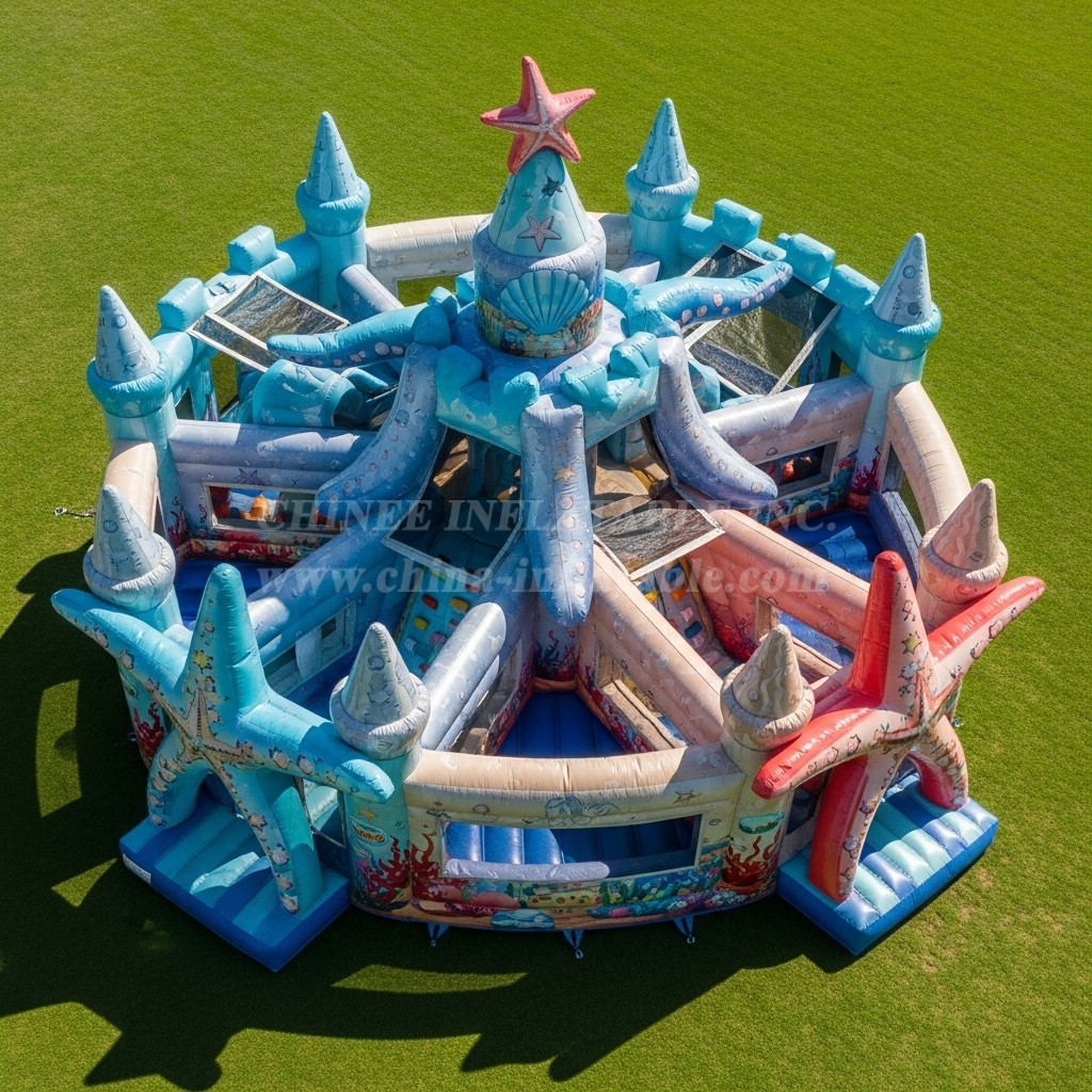 T5-3076 Starfish Theme Inflatable Castles