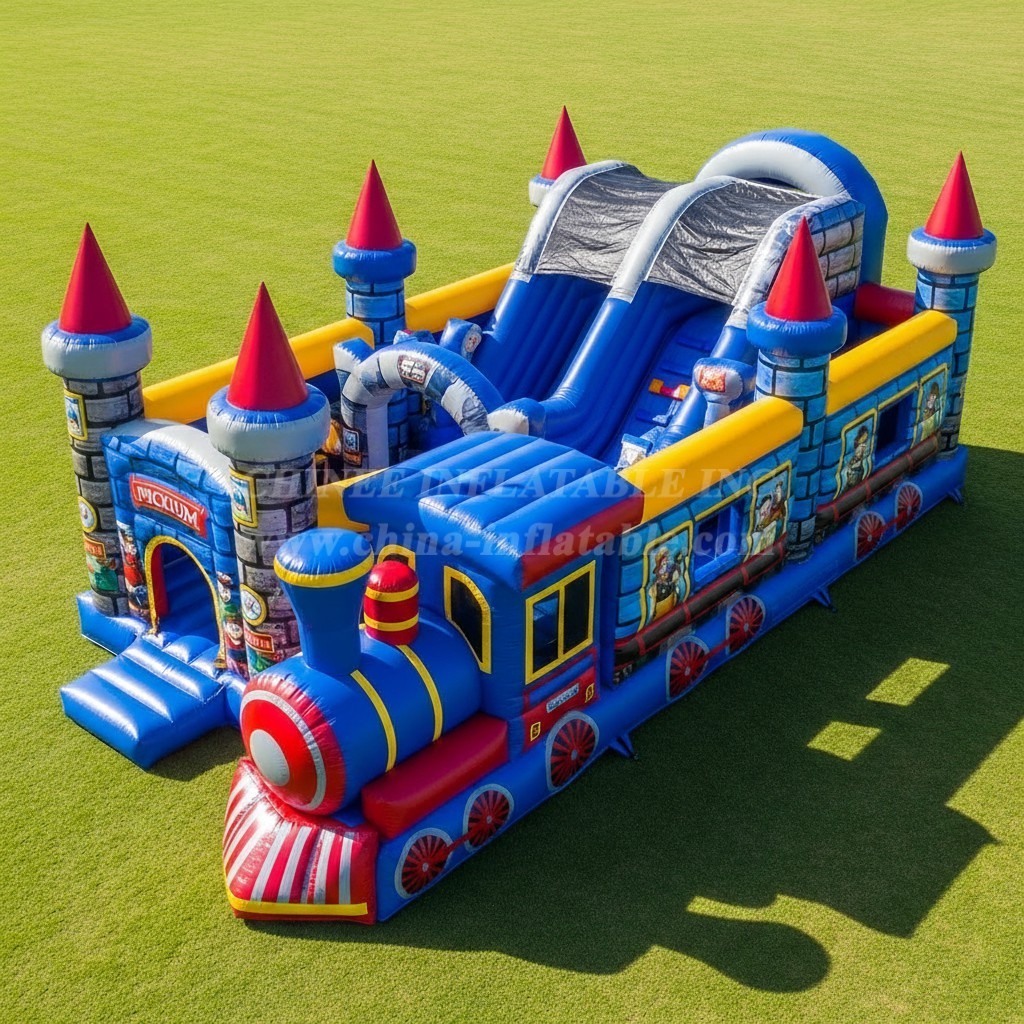 T5-3098 Train Theme Inflatable Castles