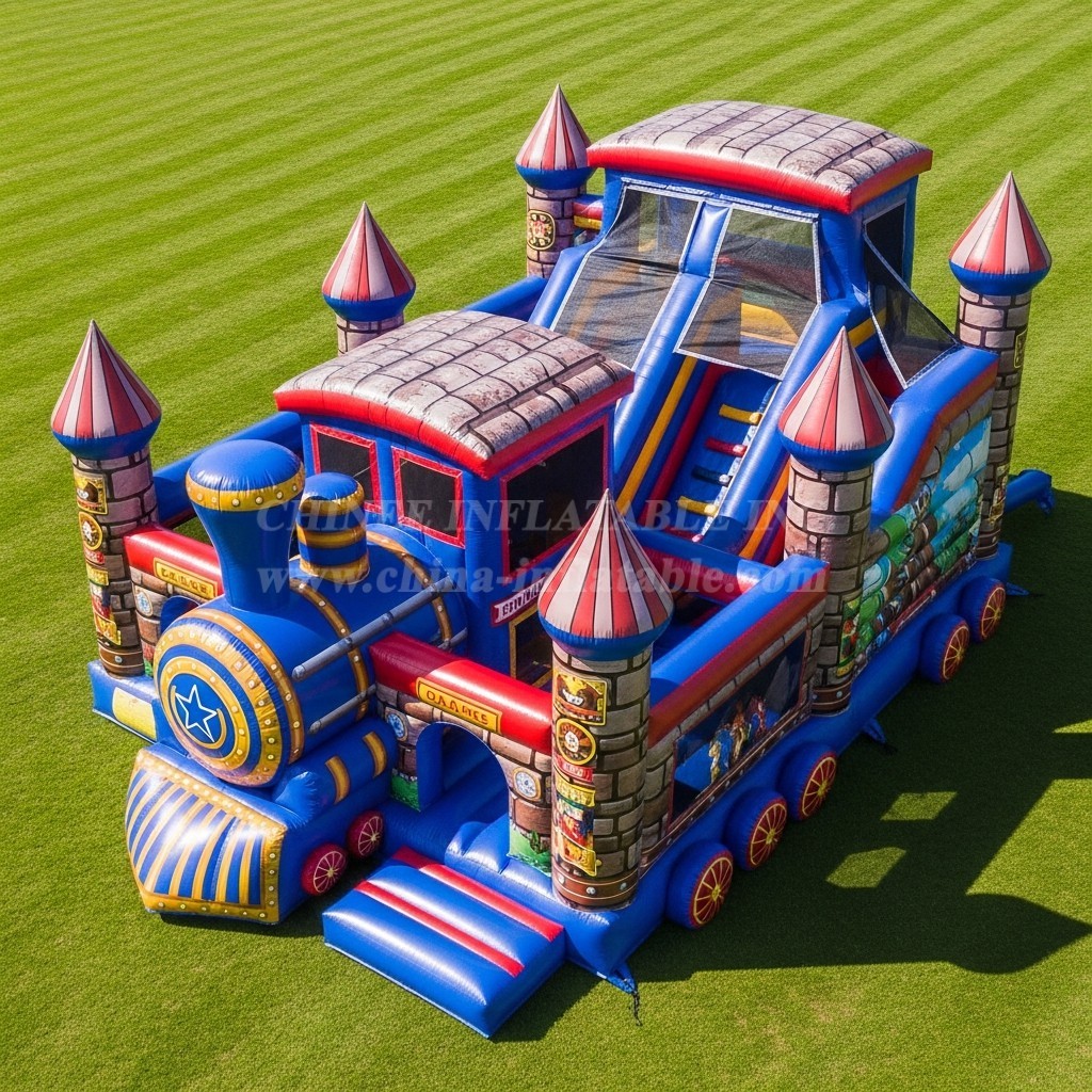 T5-3099 Train Theme Inflatable Castles