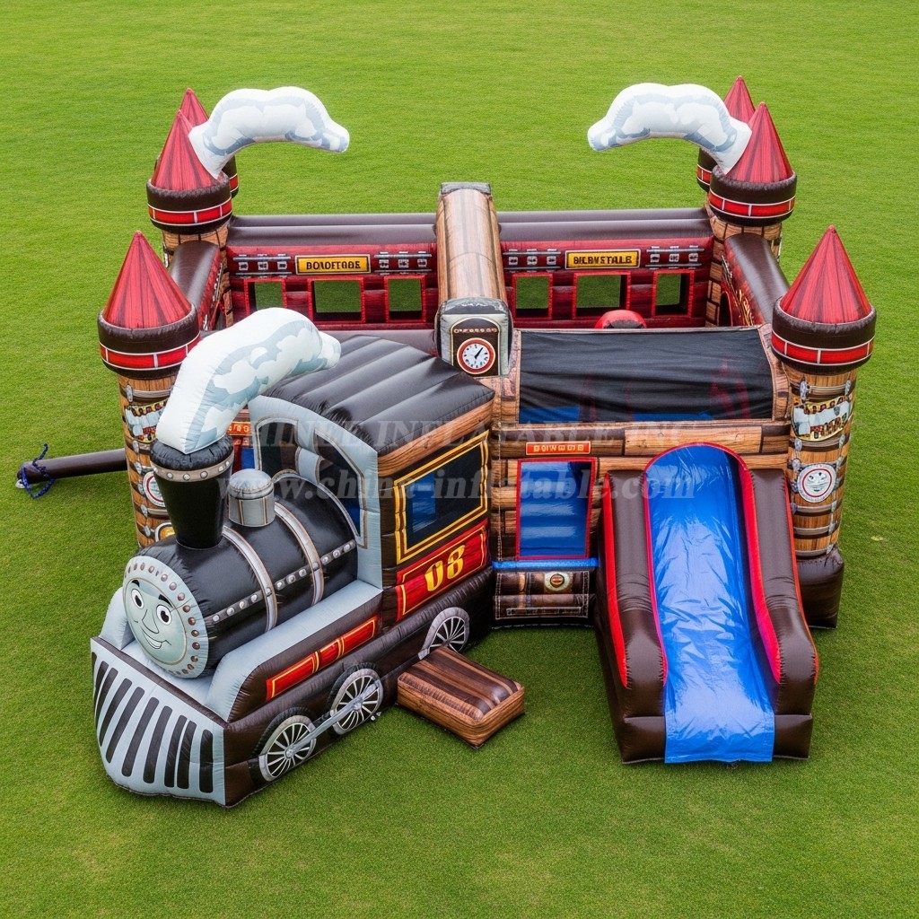 T5-3100 Train Theme Inflatable Castles
