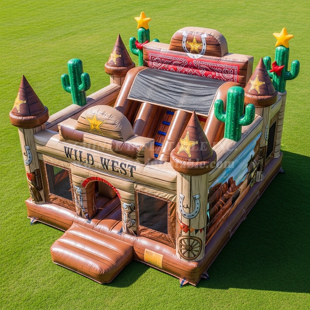 T5-3128 Wild West Theme Inflatable Castles