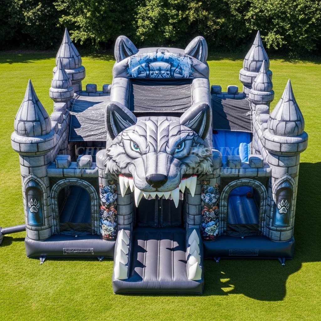 T5-3133 Wolf Theme Inflatable Castles