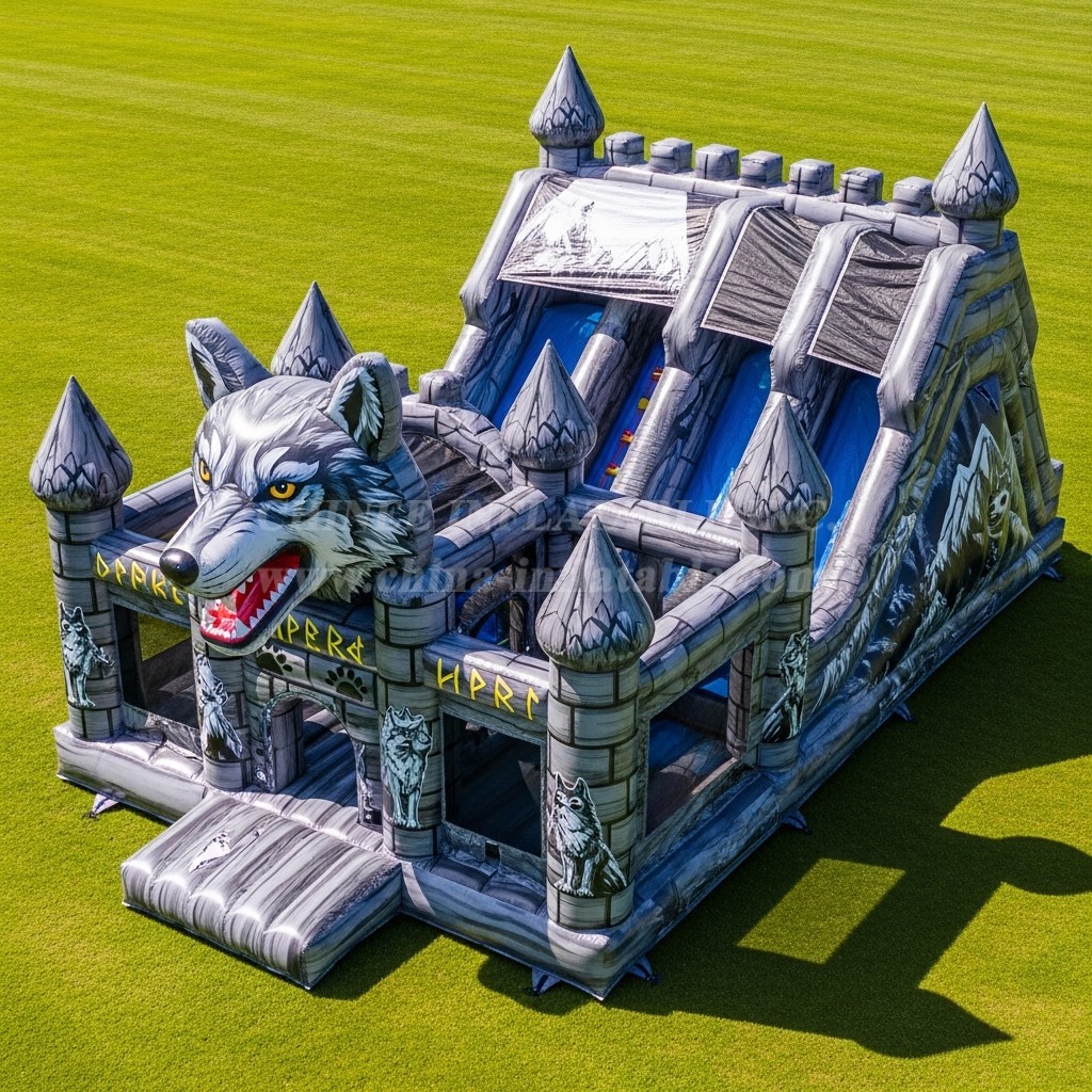 T5-3135 Wolf Theme Inflatable Castles