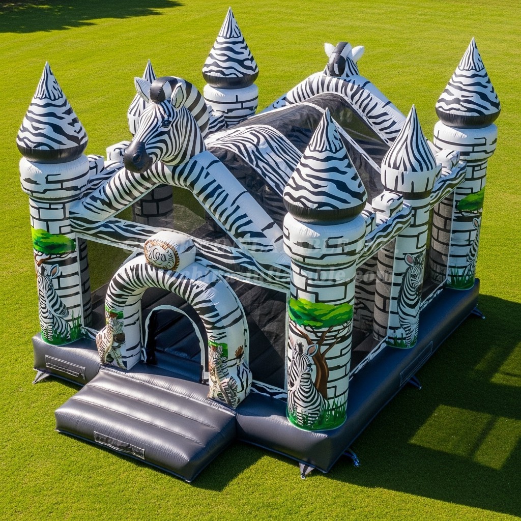 T5-3136 Zebra Theme Inflatable Castles