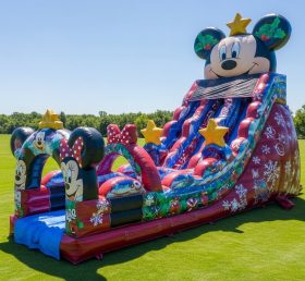 T8-9299 Mickey & Minnie Theme Inflatable Water Slide
