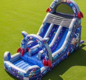 T8-9349 Space Theme Inflatable Water Slide