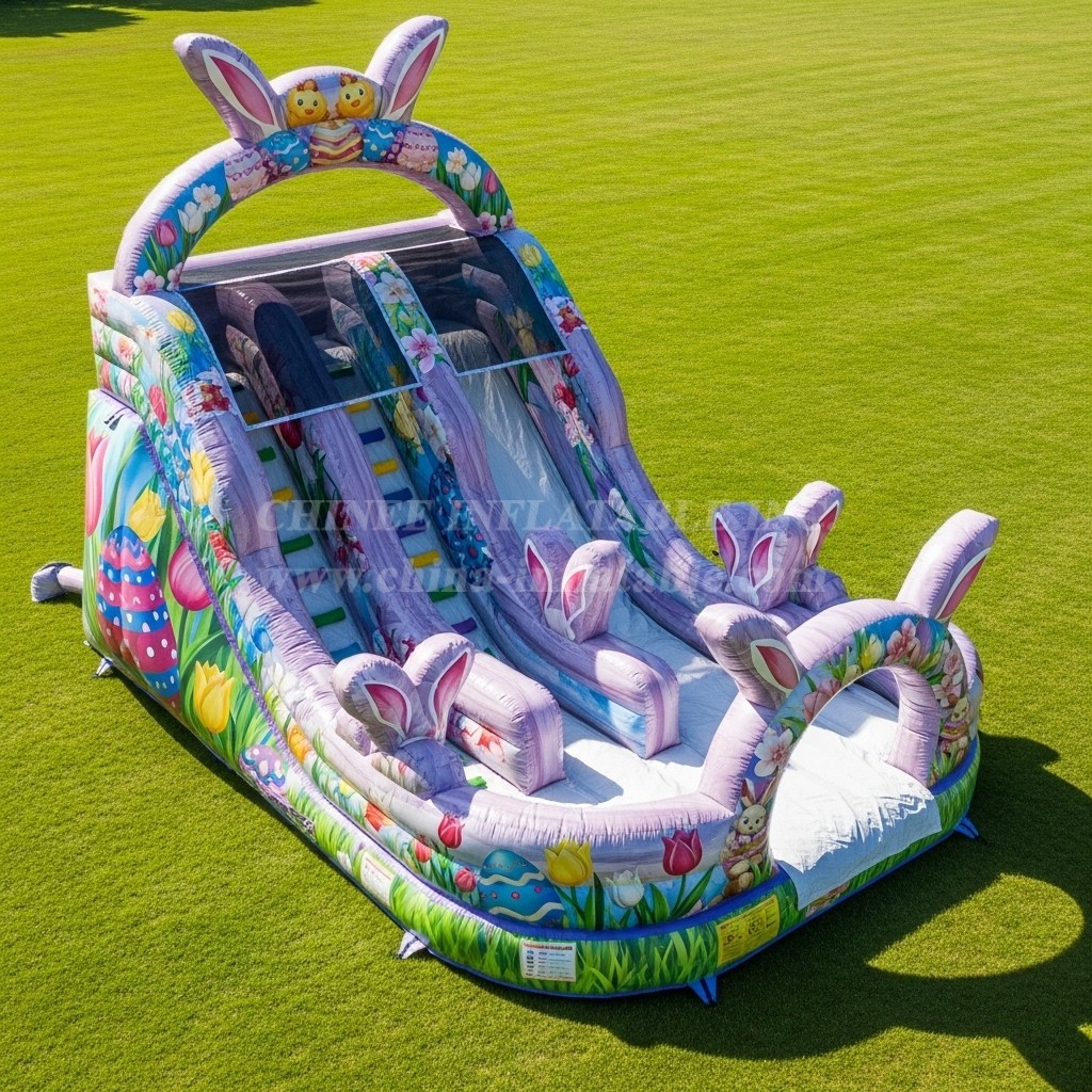 T8-9396 Easter Theme Inflatable Dry Slide