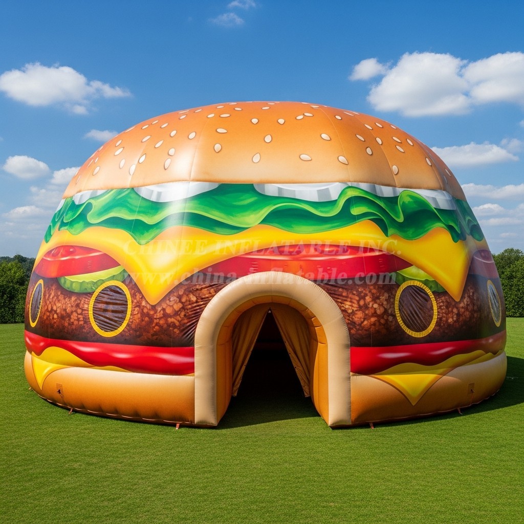 Tent1-6016 Hamburger Theme Inflatable Tent