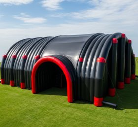 Tent1-6201 Giant Black Tunnel Entrance Inflatable Tunnels