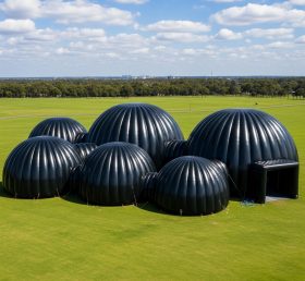 Tent1-6207 Giant Black Inflatable Dome