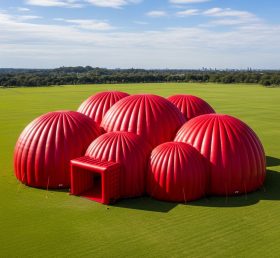 Tent1-6208 Giant Red Inflatable Dome