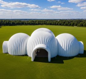 Tent1-6234 White Dome Cluster Inflatable Dome