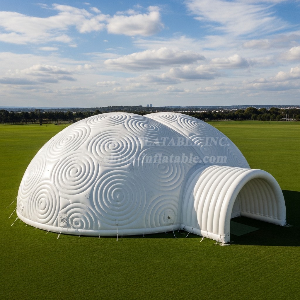 Tent1-6237 Swirl Pattern Inflatable Dome