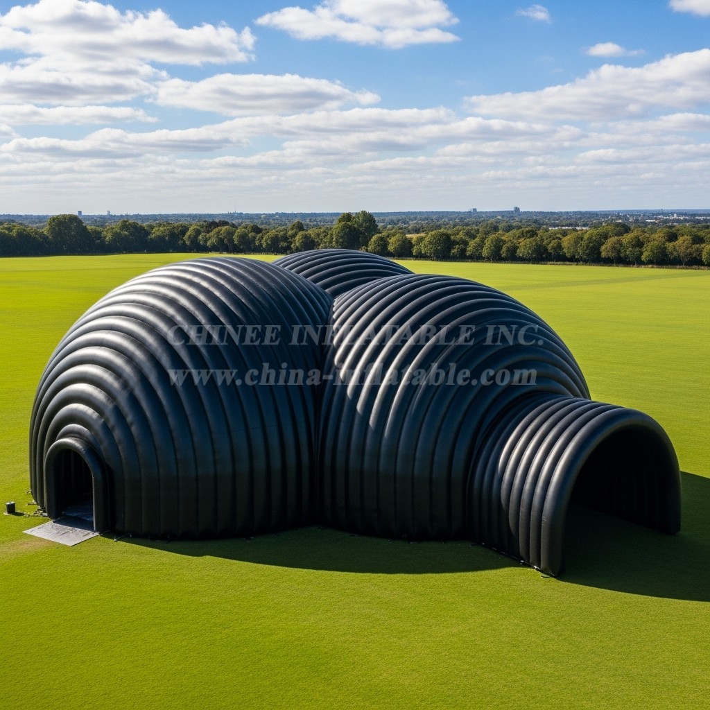 Tent1-6245 Black Dome Inflatable Dome Tent