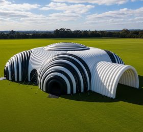 Tent1-6257 Stripe Ring Inflatable Dome