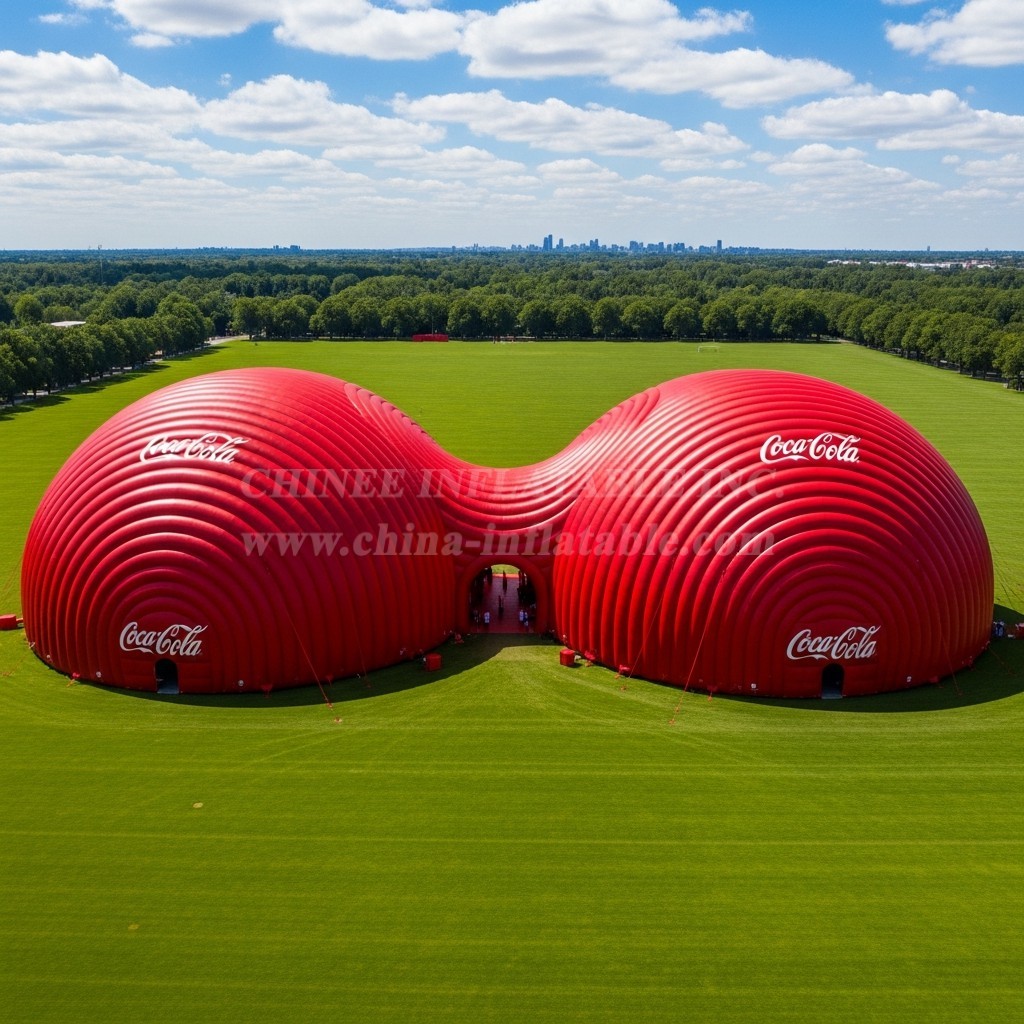 Tent1-6293 Coca-Cola Branding Inflatable Dome
