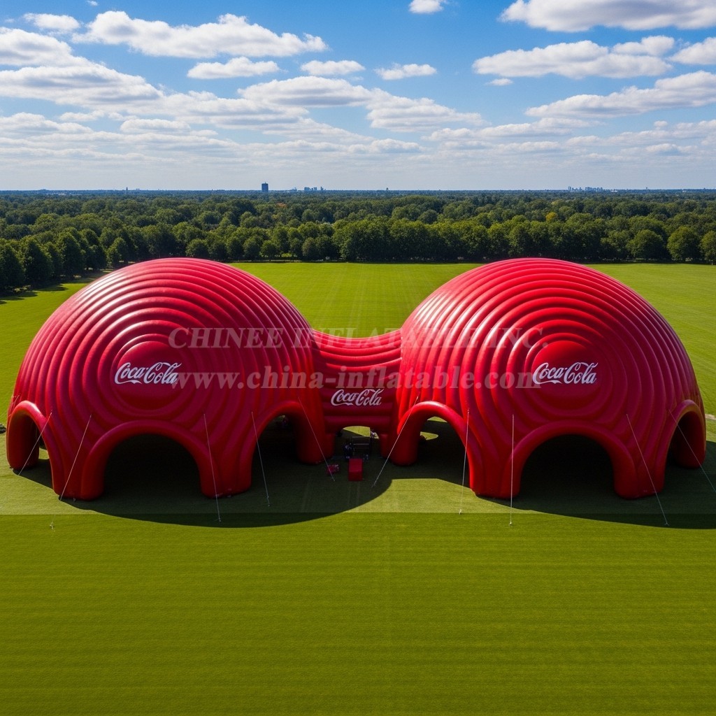 Tent1-6294 Coca-Cola Theme Inflatable Dome