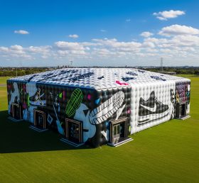Tent1-6365 Black White Grey Inflatable Sneaker Tent