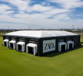 Tent1-6371 Black White Inflatable Pavilion