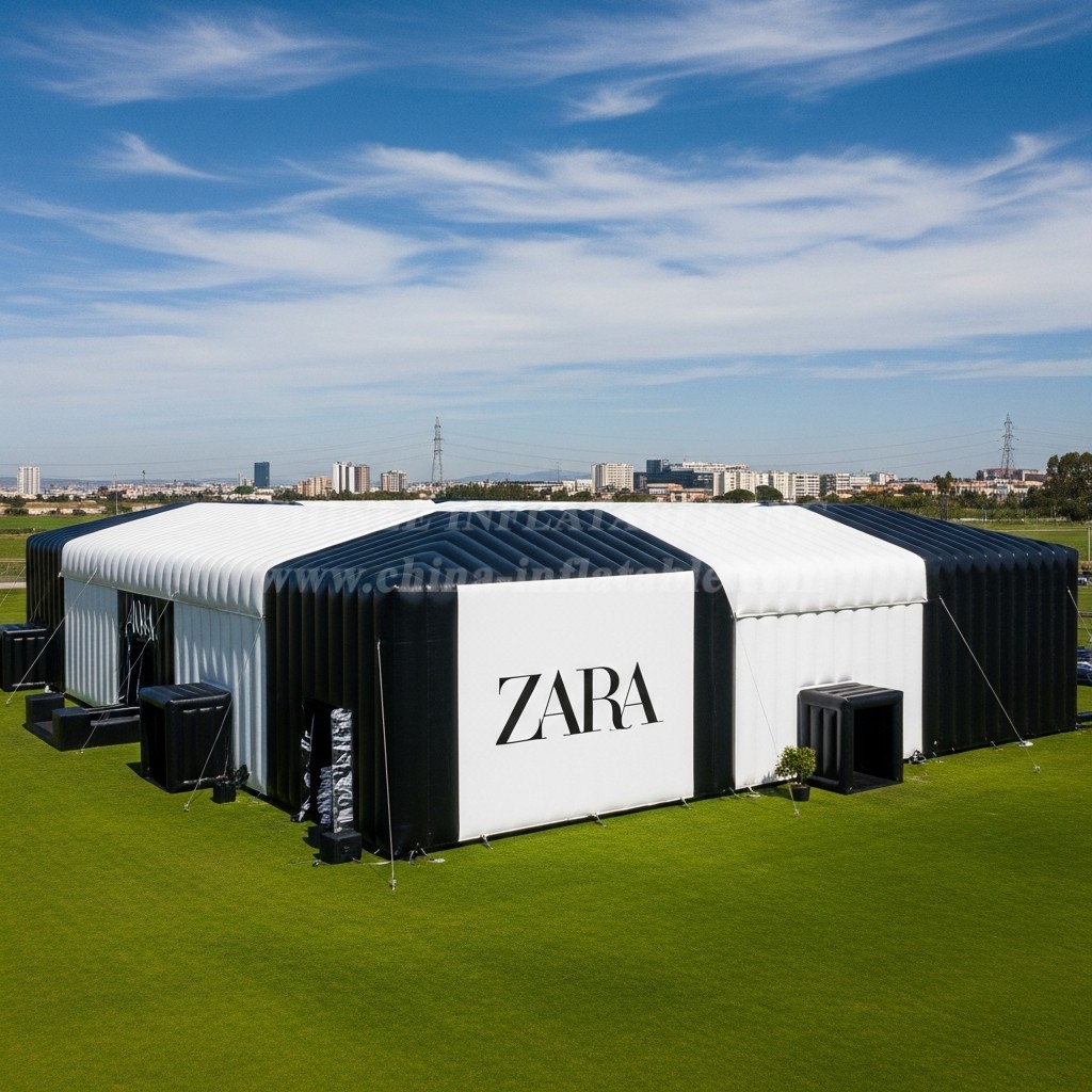 Tent1-6376 Black White Inflatable Zara Tent