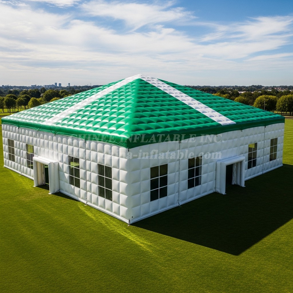 Tent1-6414 Green White Inflatable Event Tent